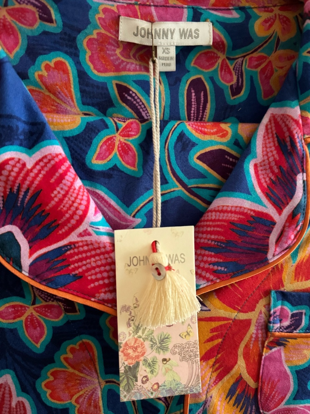 JOHNNY WAS The Carly PJ Set / Daniela Print / Size XSmall